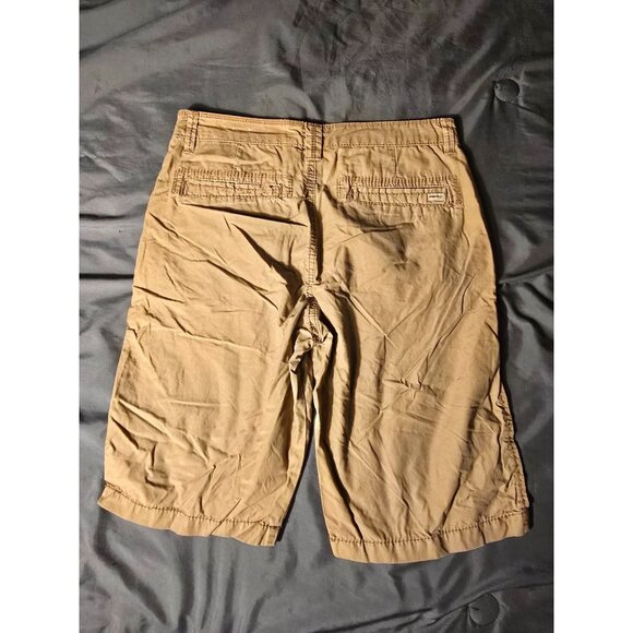 UnionBay Mens Teens 30 Waist Bermuda Shorts Flat Front Longer Length - Picture 2 of 2